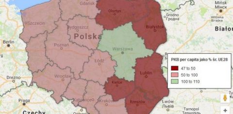 Найбагатші та найбідніші регіони в ЄС. Лише одне польське воєводство має середні показники