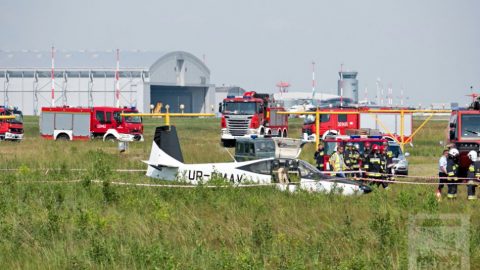 Зареєстрований в Україні літак розбився коло Жешува. Є поранені