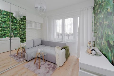 Studio jedno lub dwuosobowe z dużym balkonem blisko RONDO WIATRACZNA!