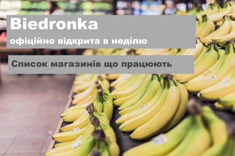 Biedronka офіційно відкрита в неділю. Список магазинів що працюють