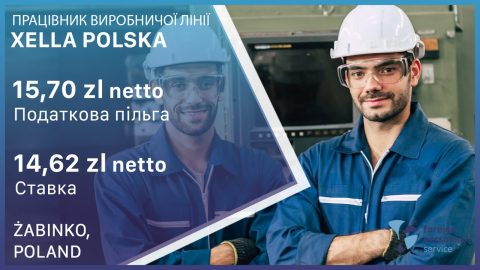 Работник производственной линии XELLA POLSKA Żabinko