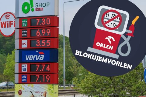 В Польщі водії протестували проти високих цін на паливо
