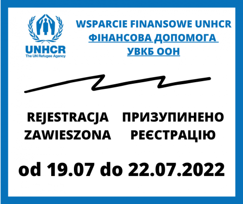 ВАЖЛИВО. УВКБ ООН тимчасово призупиняє реєстрацію на виплату грошової допомоги.