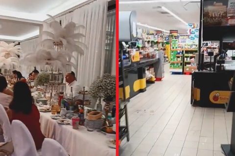 Таке можливо тільки в Польщі: Весільна зала прямо в Biedronce. ВІДЕО