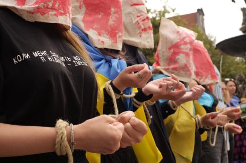Як виглядає полон? У Гданську відбувся мітинг-перформанс. ФОТО