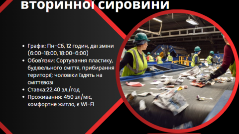 Робота сортування вторсировини