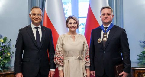 Президент Польщі нагородив посла України Командорським хрестом „За заслуги перед Республікою Польща“